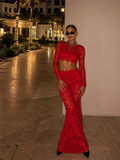 Lace Suit Scarlet