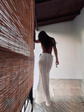 Knitted Skirt Élégance Blanche