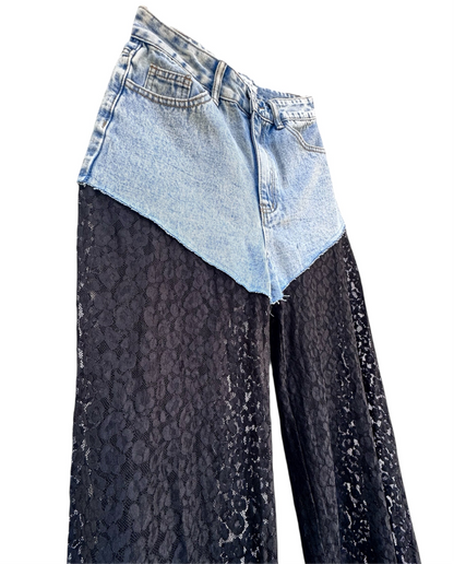 Jeans with Lace Accent 