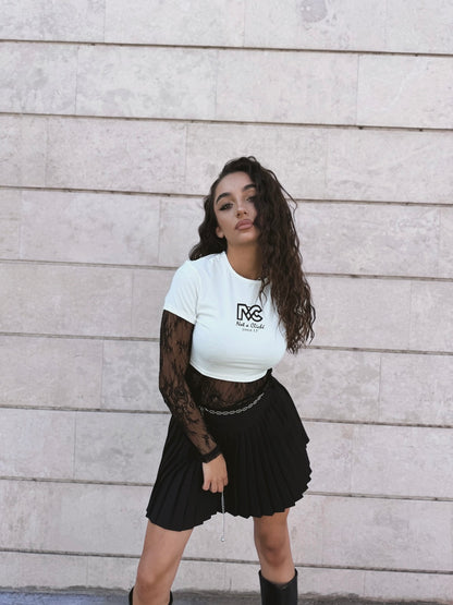 Black pleated skirt Élégance Noire
