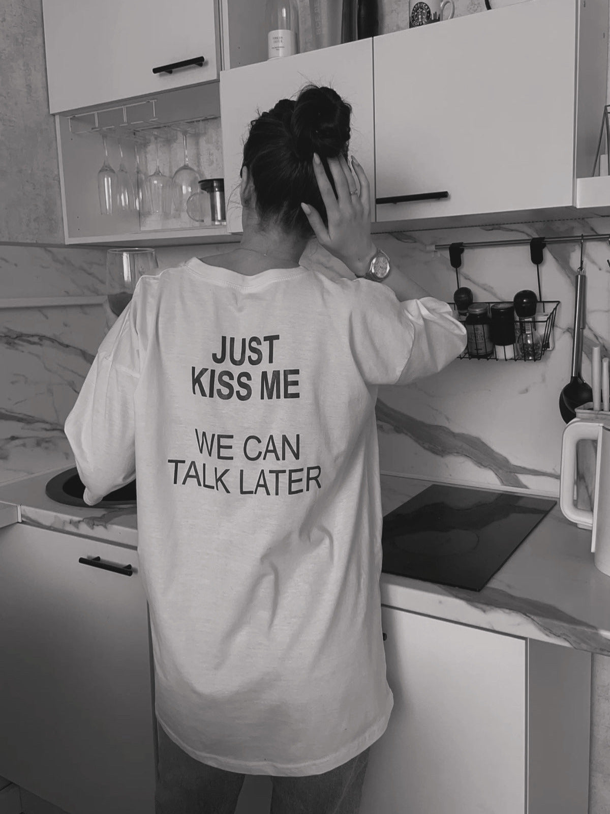 T-shirt Just Kiss Me - Organic