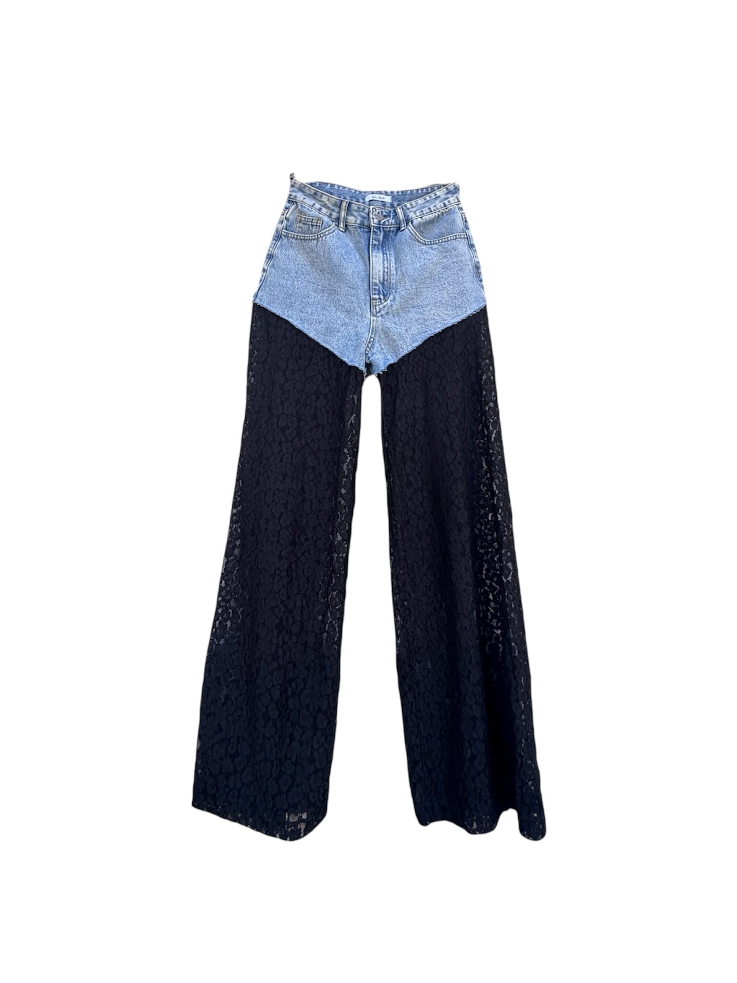 Jeans with Lace Accent 