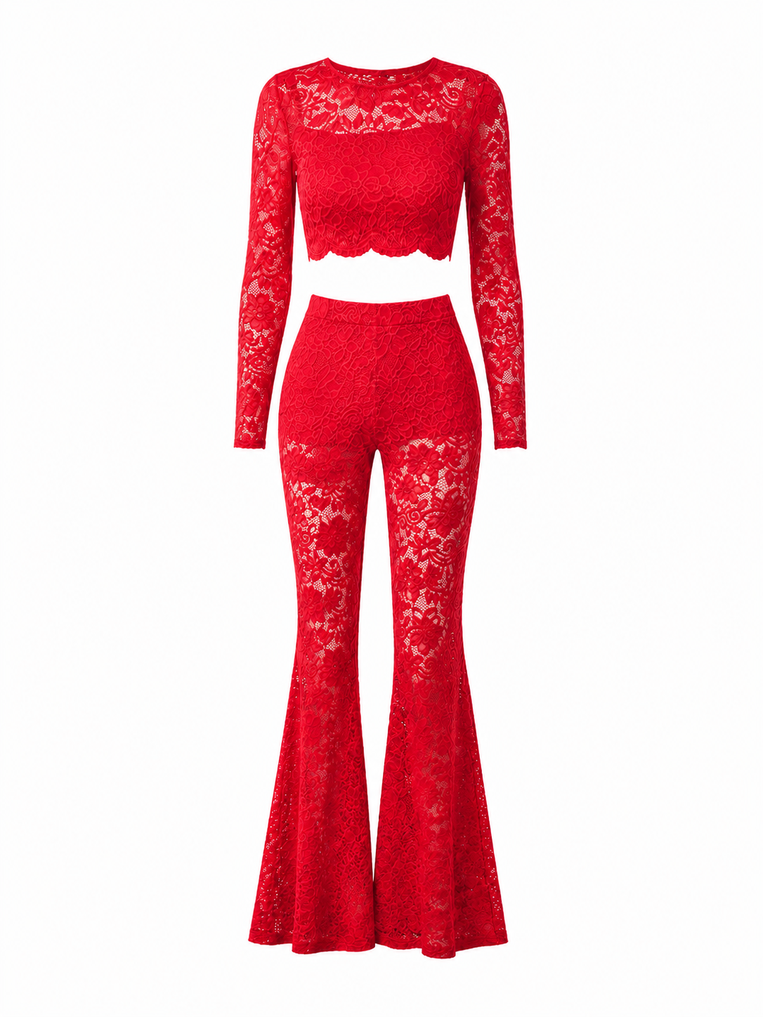 Lace Suit Scarlet