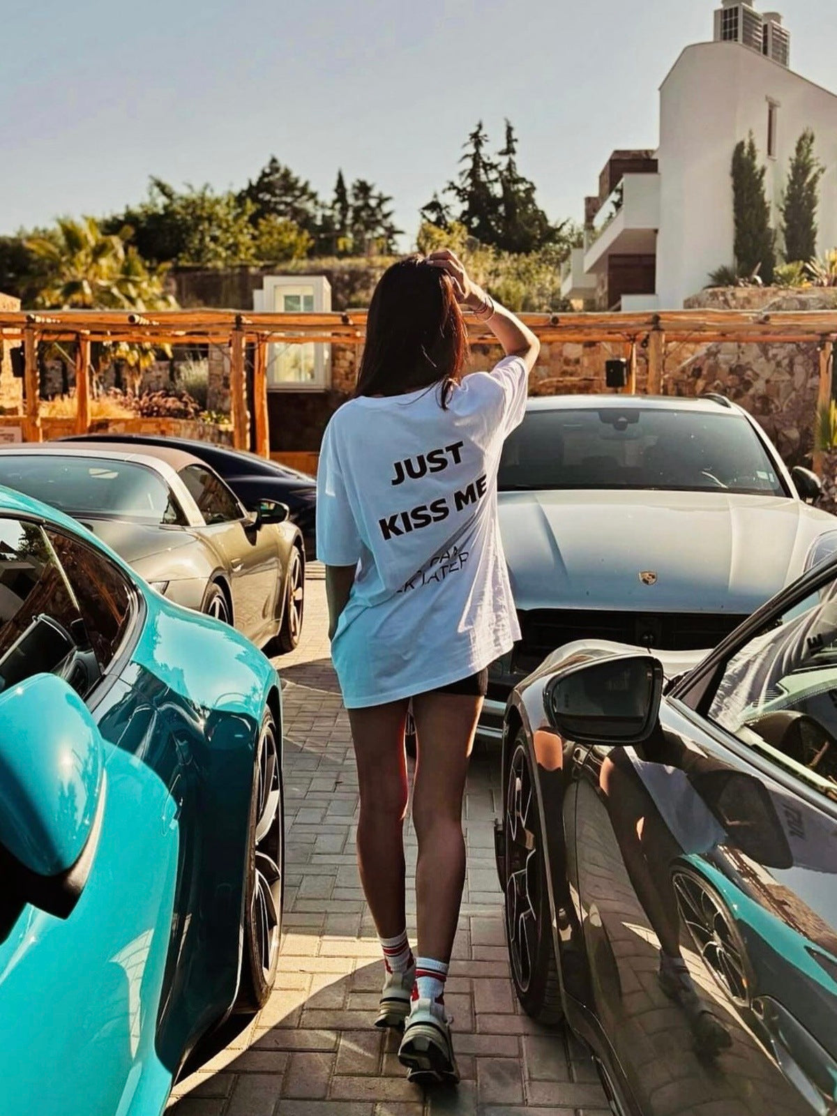 T-shirt Just Kiss Me - Organic